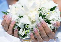 свадебный дизайн ногтей