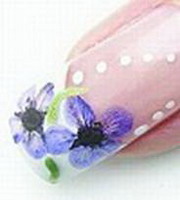 33. дизайн ногтей с сухоцветами